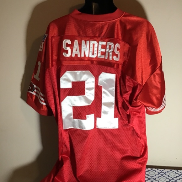 🙈#208, Mitchell & Ness, Primetime, Sanders throwback 49ers Jersey, great cond🔥 - Picture 5 of 7
